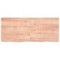 vidaXL Encimera baño madera maciza tratada marrón claro 140x60x(2-6)cm vidaXL Encimera baño madera maciza tratada marrón claro 140x60x(2-6)cm