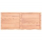 vidaXL Encimera baño madera maciza tratada marrón claro 140x60x(2-6)cm vidaXL Encimera baño madera maciza tratada marrón claro 140x60x(2-6)cm