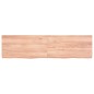 vidaXL Encimera baño madera maciza tratada marrón claro 120x30x(2-6)cm vidaXL Encimera baño madera maciza tratada marrón claro 120x30x(2-6)cm