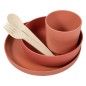 Bo Jungle Vajilla para bebé de 5 piezas CPLA color terracota Bo Jungle Vajilla para bebé de 5 piezas CPLA color terracota