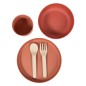 Bo Jungle Vajilla para bebé de 5 piezas CPLA color terracota Bo Jungle Vajilla para bebé de 5 piezas CPLA color terracota