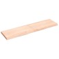 vidaXL Encimera de baño madera maciza sin tratar 120x30x(2-4) cm vidaXL Encimera de baño madera maciza sin tratar 120x30x(2-4) cm