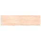 vidaXL Encimera de baño madera maciza sin tratar 120x30x(2-4) cm vidaXL Encimera de baño madera maciza sin tratar 120x30x(2-4) cm
