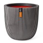 Capi Macetero Groove gris antracita 35x34 cm Capi Macetero Groove gris antracita 35x34 cm