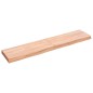 vidaXL Encimera baño madera maciza tratada marrón claro 140x30x(2-6)cm vidaXL Encimera baño madera maciza tratada marrón claro 140x30x(2-6)cm