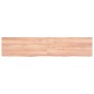 vidaXL Encimera baño madera maciza tratada marrón claro 140x30x(2-6)cm vidaXL Encimera baño madera maciza tratada marrón claro 140x30x(2-6)cm