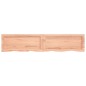 vidaXL Encimera baño madera maciza tratada marrón claro 140x30x(2-6)cm vidaXL Encimera baño madera maciza tratada marrón claro 140x30x(2-6)cm