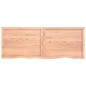 vidaXL Encimera baño madera maciza tratada marrón claro 160x60x(2-4)cm vidaXL Encimera baño madera maciza tratada marrón claro 160x60x(2-4)cm