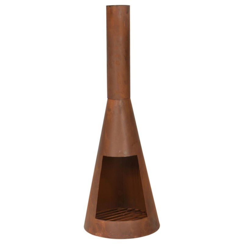 Ambiance Chimenea con tubo Ambient color óxido 100 cm Ambiance Chimenea con tubo Ambient color óxido 100 cm