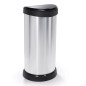 Curver Papelera de pedal Deco Ovalado Plateado 40L Curver Papelera de pedal Deco Ovalado Plateado 40L
