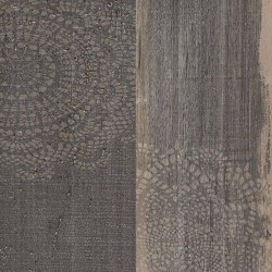 Grosfillex Baldosa de pared Accent 9 uds Sequoia 15,4x120 cm