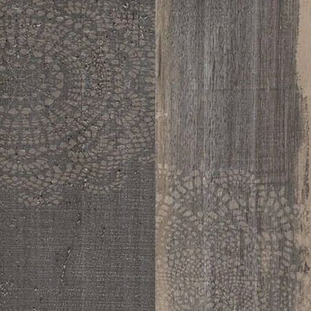 Grosfillex Baldosa de pared Accent 9 uds Sequoia 15,4x120 cm