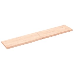 vidaXL Encimera de baño madera maciza sin tratar 160x30x(2-4) cm