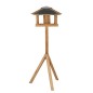 Esschert Design Mesa para pájaros con silo y tejado cuadrado acero Esschert Design Mesa para pájaros con silo y tejado cuadrado acero