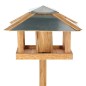 Esschert Design Mesa para pájaros con silo y tejado cuadrado acero Esschert Design Mesa para pájaros con silo y tejado cuadrado acero