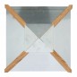 Esschert Design Mesa para pájaros con silo y tejado cuadrado acero Esschert Design Mesa para pájaros con silo y tejado cuadrado acero