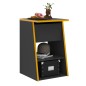 FMD Mesita gaming auxiliar 2 compartimentos abiertos 49,4x50x77,7 cm FMD Mesita gaming auxiliar 2 compartimentos abiertos 49,4x50x77,7 cm