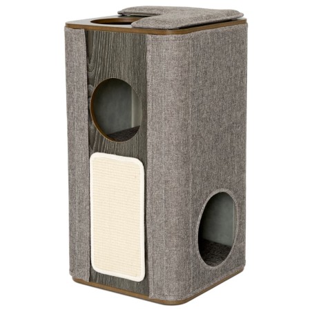 Jack and Vanilla Rascador para gatos con torre Molly gris 38x38x73 cm