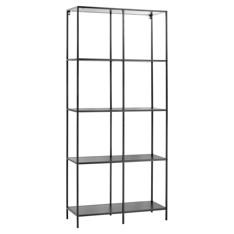 H&S Collection Estantería de pared 4 alturas negro 78x30x170 cm H&S Collection Estantería de pared 4 alturas negro 78x30x170 cm