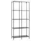 H&S Collection Estantería de pared 4 alturas negro 78x30x170 cm H&S Collection Estantería de pared 4 alturas negro 78x30x170 cm