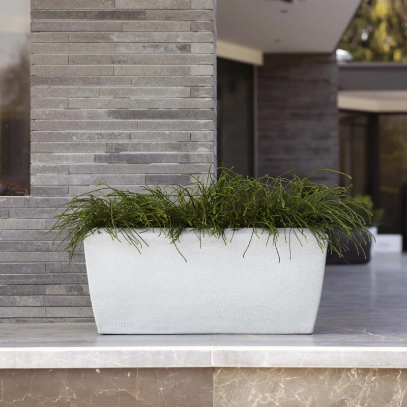 Capi Jardinera rectangular Arc Granite marfil 60x35x40 cm Capi Jardinera rectangular Arc Granite marfil 60x35x40 cm