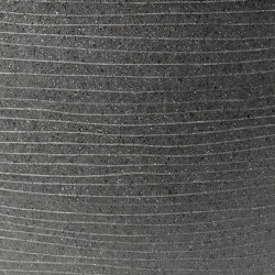Capi Macetero con forma cónica Arc Granite bajo gris antracita 48x35cm