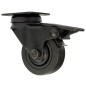 Mac Lean Ruedas giratorias 4 unidades con freno negro 50 mm Mac Lean Ruedas giratorias 4 unidades con freno negro 50 mm