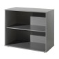 Vipack Librería Pino 2 niveles madera gris Vipack Librería Pino 2 niveles madera gris