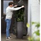 Capi Cubierta para plantas grande estampado negro y verde 150x250 cm