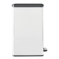 Curver Papelera de pedal delgada Deco 40 L plateada Curver Papelera de pedal delgada Deco 40 L plateada
