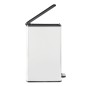 Curver Papelera de pedal delgada Deco 40 L plateada Curver Papelera de pedal delgada Deco 40 L plateada