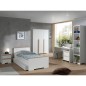 Vipack Mesita de noche London 2 cajones madera blanco Vipack Mesita de noche London 2 cajones madera blanco