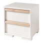Vipack Mesita de noche London 2 cajones madera blanco Vipack Mesita de noche London 2 cajones madera blanco