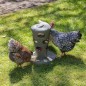 Beeztees Torre de alimentación para pollos gris 30x30x36 cm Beeztees Torre de alimentación para pollos gris 30x30x36 cm