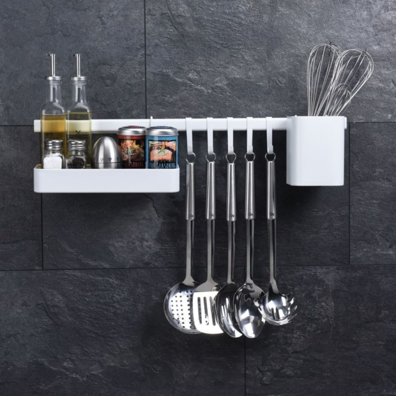 Excellent Houseware Soporte para utensilios de cocina 8 piezas negro Excellent Houseware Soporte para utensilios de cocina 8 piezas negro