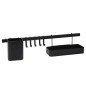 Excellent Houseware Soporte para utensilios de cocina 8 piezas negro Excellent Houseware Soporte para utensilios de cocina 8 piezas negro