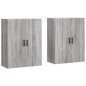 vidaXL Armarios de pared 2 unidades gris Sonoma 69,5x34x90 cm vidaXL Armarios de pared 2 unidades gris Sonoma 69,5x34x90 cm