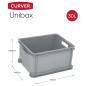 Curver Caja de almacenaje Unibox gris L 30 l Curver Caja de almacenaje Unibox gris L 30 l