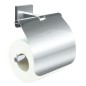 Kleine Wolke Portarrollo de papel higiénico con tapa Luno plateado Kleine Wolke Portarrollo de papel higiénico con tapa Luno plateado