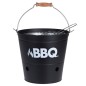ProGarden Barbacoa de cubo BBQ negro mate 26 cm ProGarden Barbacoa de cubo BBQ negro mate 26 cm