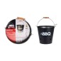 ProGarden Barbacoa de cubo BBQ negro mate 26 cm ProGarden Barbacoa de cubo BBQ negro mate 26 cm