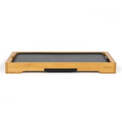 Livoo Plancha eléctrica con bambú madera 2200 W 58x30x6 cm
