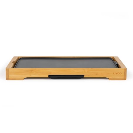Livoo Plancha eléctrica con bambú madera 2200 W 58x30x6 cm
