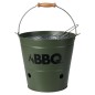 ProGarden Barbacoa de cubo BBQ verde oliva 26 cm ProGarden Barbacoa de cubo BBQ verde oliva 26 cm
