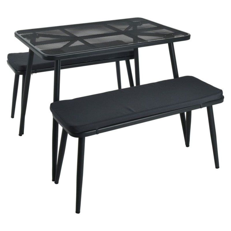 ProGarden Set de muebles de jardín gris oscuro ProGarden Set de muebles de jardín gris oscuro