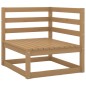 vidaXL Set de muebles de jardín 2 pzas cojines madera pino marrón miel vidaXL Set de muebles de jardín 2 pzas cojines madera pino marrón miel