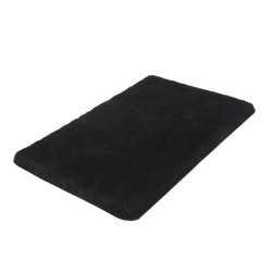 Kleine Wolke Alfombra de baño Relax negro 60x100 cm
