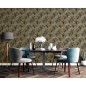 DUTCH WALLCOVERINGS Papel pintado Palm Trees dorado y negro DUTCH WALLCOVERINGS Papel pintado Palm Trees dorado y negro
