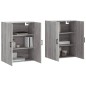vidaXL Armarios de pared 2 unidades gris Sonoma 69,5x34x90 cm vidaXL Armarios de pared 2 unidades gris Sonoma 69,5x34x90 cm