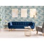 DUTCH WALLCOVERINGS Papel pintado Tropical beige y azul claro